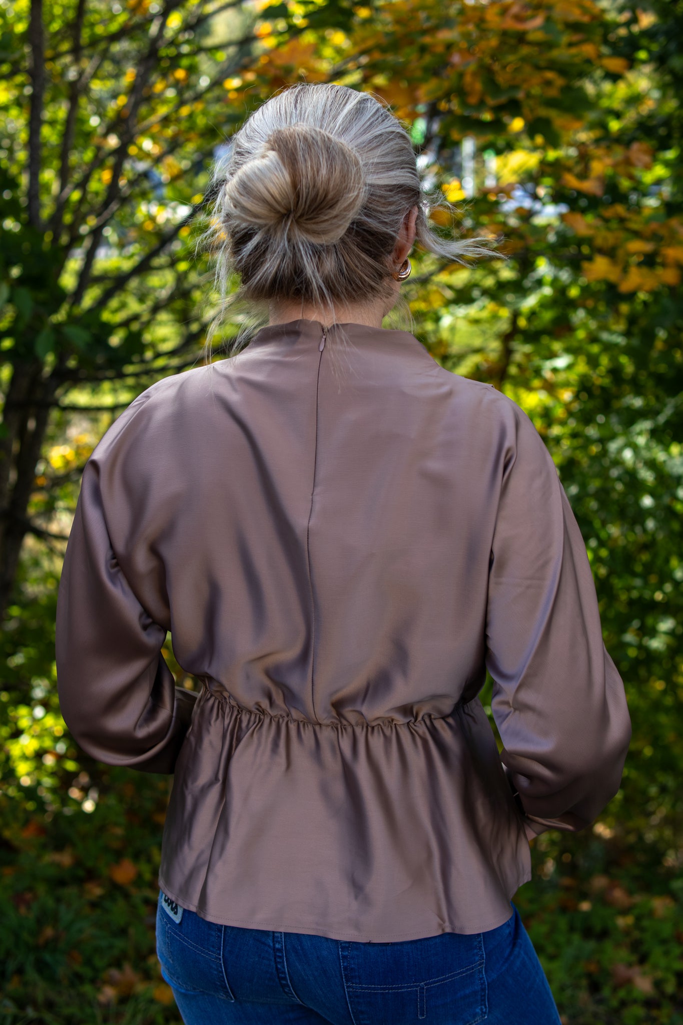 YasPella LS Funnel  neck top - fungi - Bluser - Helt Dilla AS