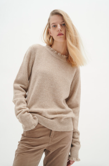 Blaza Flounce Pullover - French Oak