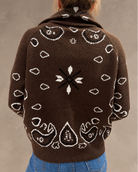 Luzabelle Paisley Zip Sweather - Coco - Genser - Helt Dilla AS
