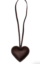 Heart Bag Charm - Chocolate Brown - Tilbehør - Helt Dilla AS