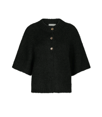 Benuta Fluffy Knit Cardigan - Black