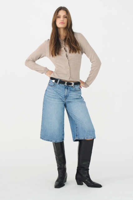 Augusta Long shorts - denim blue