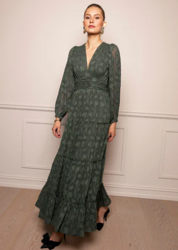 Noor Maxi Dress Luxe Green