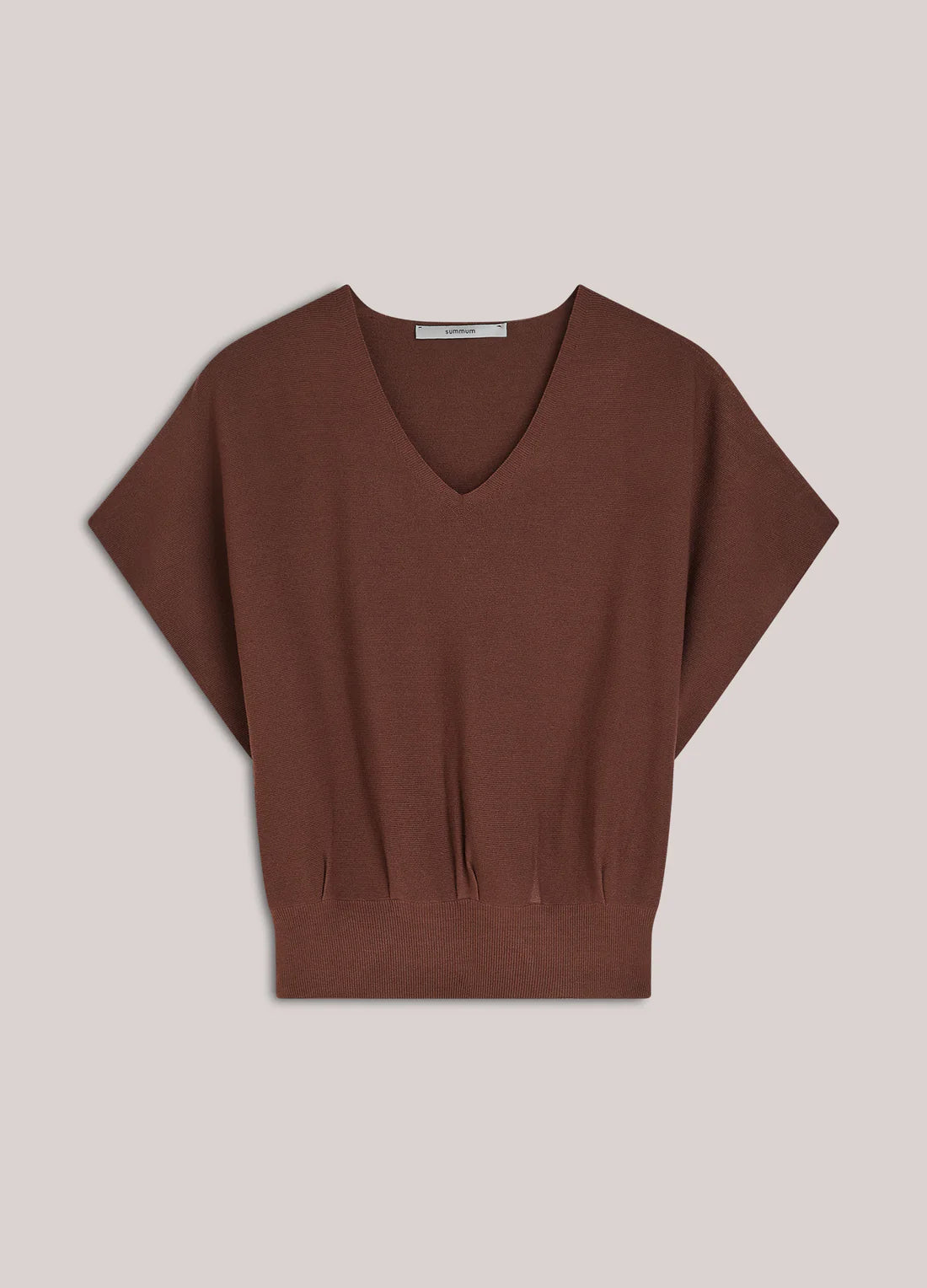 V-neck Sweater blend knit - Coffee - Topp - Helt Dilla AS