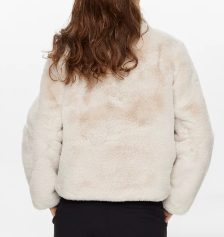 Winda fuskepelsjakke - Oyster Gray