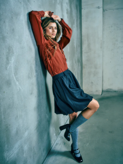 Tailor skirt - Med Grey Melange