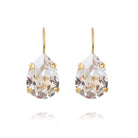 Mini Drop Clasp Earrings / Crystal - Tilbehør - Helt Dilla AS