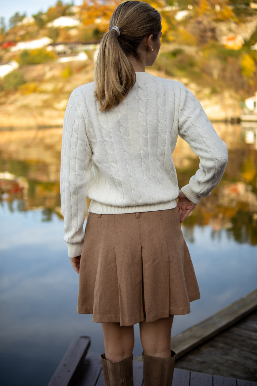 School Wool Skjørt - Camel - Skjørt - Helt Dilla AS