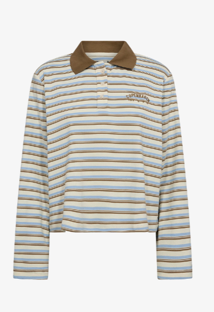 Pologenser Ivy-stix LS Polo - blue stripes - Genser - Helt Dilla AS