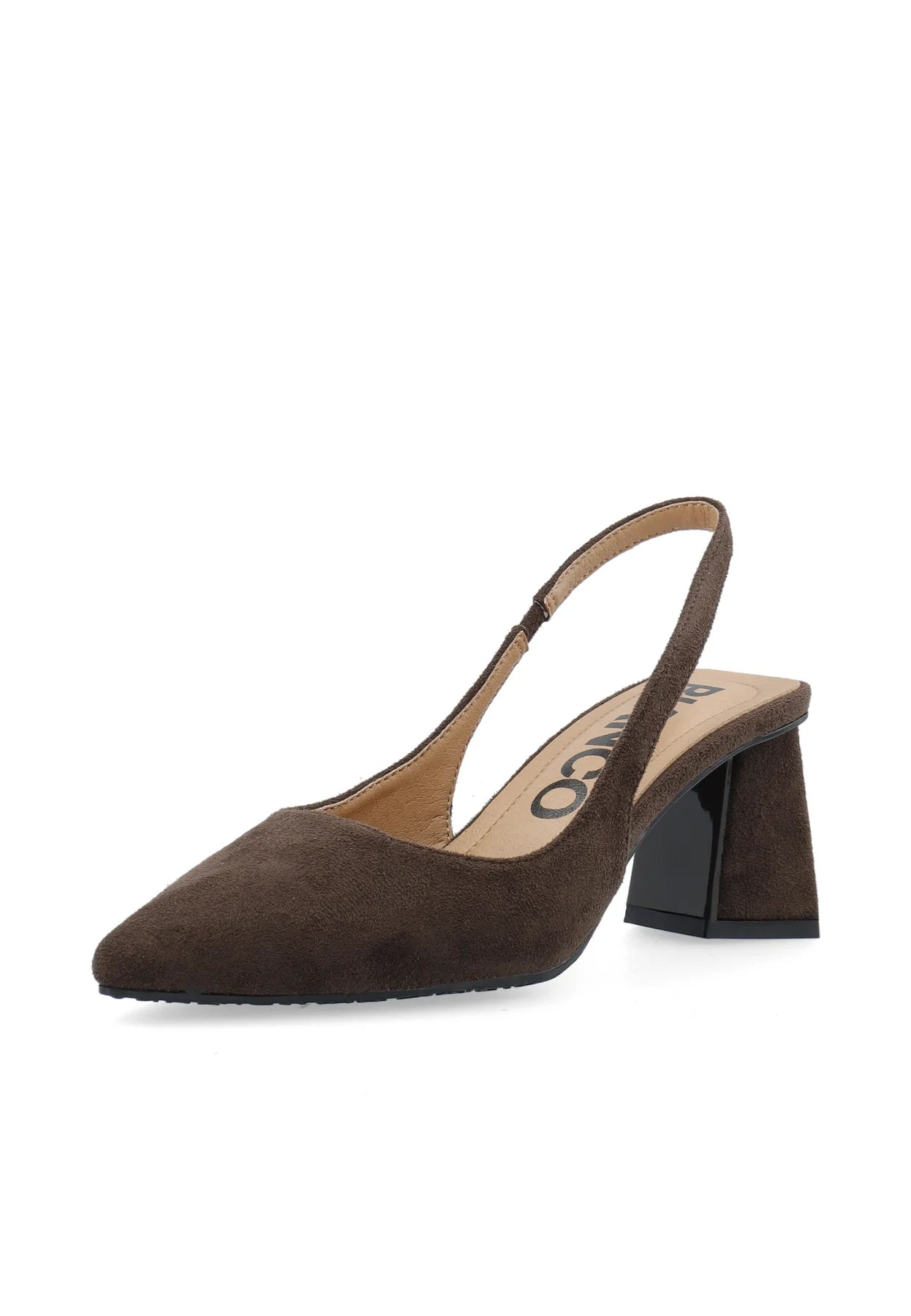 BiaMaralyn Slingback Faux Suede - Dark Brown - Sko - Helt Dilla AS