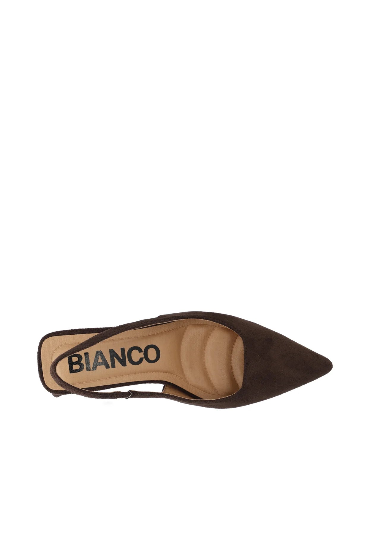 BiaMaralyn Slingback Faux Suede - Dark Brown - Sko - Helt Dilla AS
