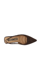 BiaMaralyn Slingback Faux Suede - Dark Brown - Sko - Helt Dilla AS