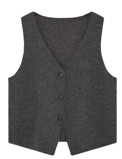 Zina Waistcoat - Dark Grey - Vest - Helt Dilla AS