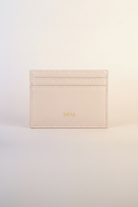 Leather Card Holder Nappa - sand - Tilbehør - Helt Dilla AS