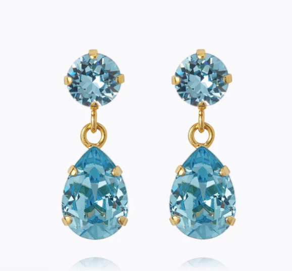 Perfect Drop Earrings - Aquamarine - Tilbehør - Helt Dilla AS