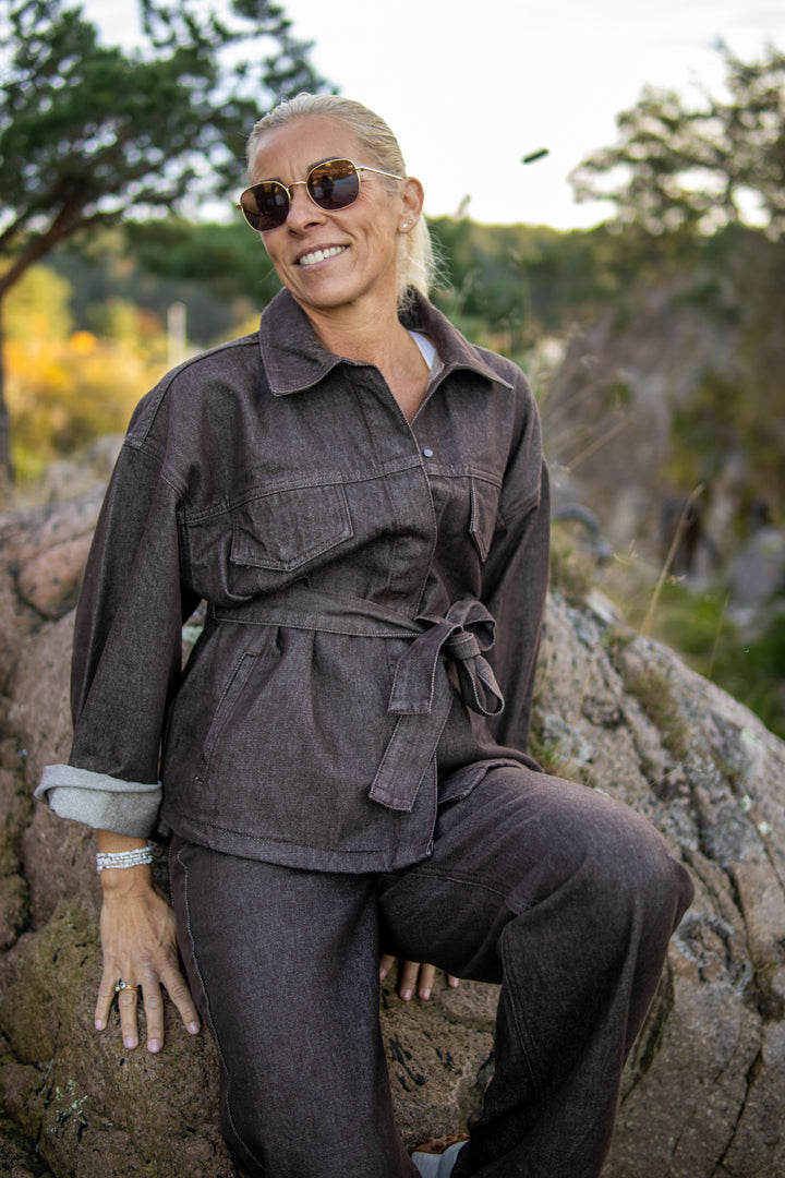 Drew Jacket Wash - Exclusive Brown Bourgogne - Yttertøy - Helt Dilla AS