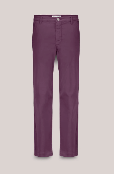 Slim chino peach - Wineberry - Bukser - Helt Dilla AS