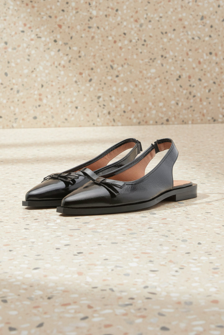 BiaVictoria Slingback Bow - Black - Sko - Helt Dilla AS