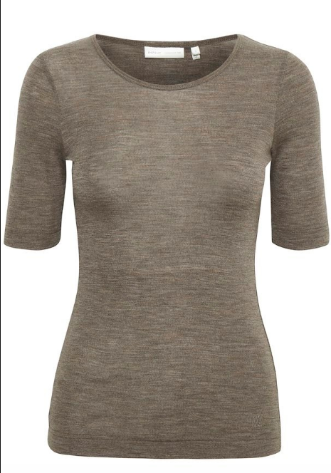 FangIW t-shirt - brown melange - Singlet, Topper & T-skjorter - Helt Dilla AS