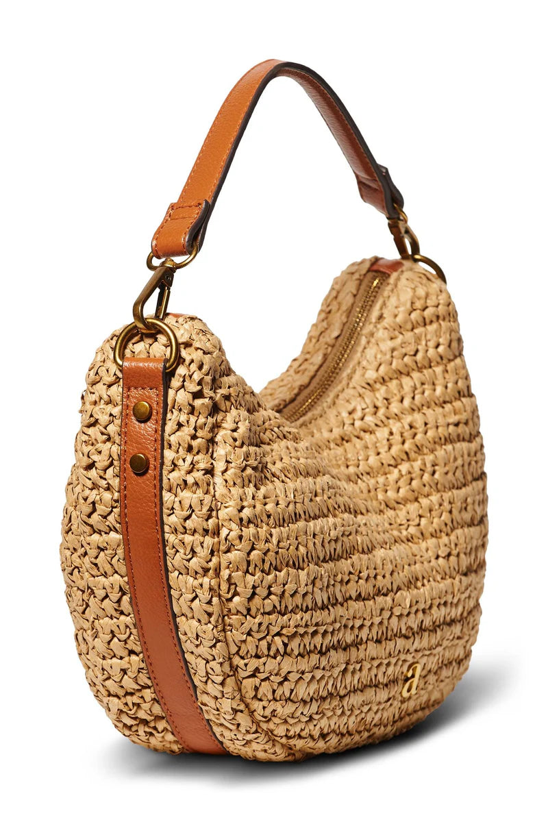 Raffia Shoulder bag - Brown - Tilbehør - Helt Dilla AS