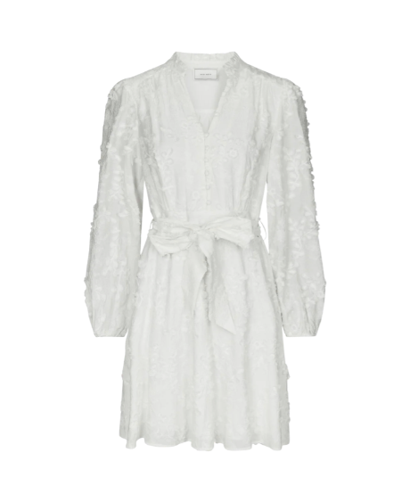 Monnie Embrodiery Dress - White - Kjoler - Helt Dilla AS