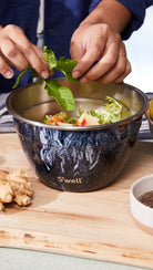 Salad bowl kit - azurite marble - 1900 ml - Tilbehør - Helt Dilla AS