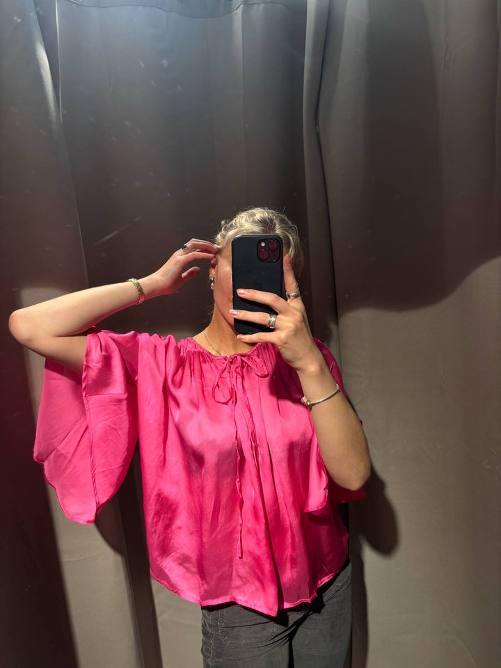 Penne blouse - fushia