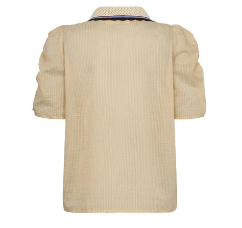 Ally Blouse - Soft Lemon Stripes - Bluser - Helt Dilla AS