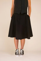 Aslaug linen skirt - black - Skjørt - Helt Dilla AS