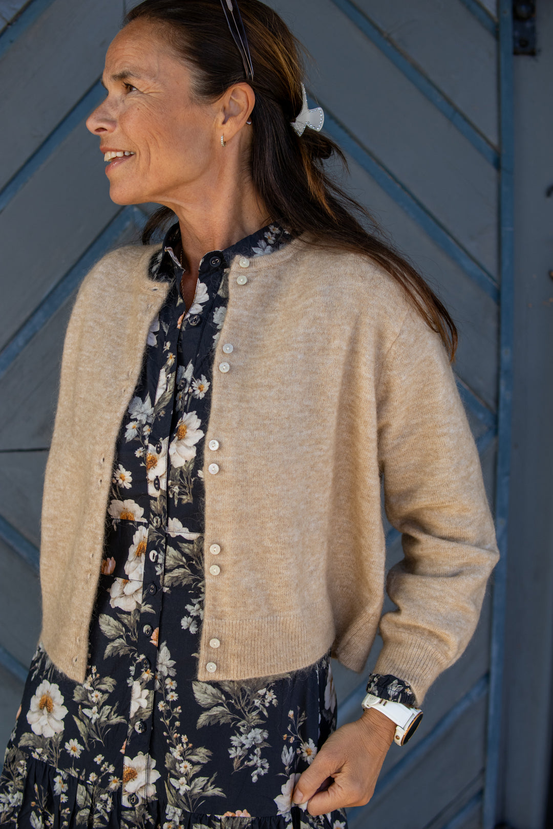 Ninell cardigan - Tiger´s eye melange - Cardigans - Helt Dilla AS