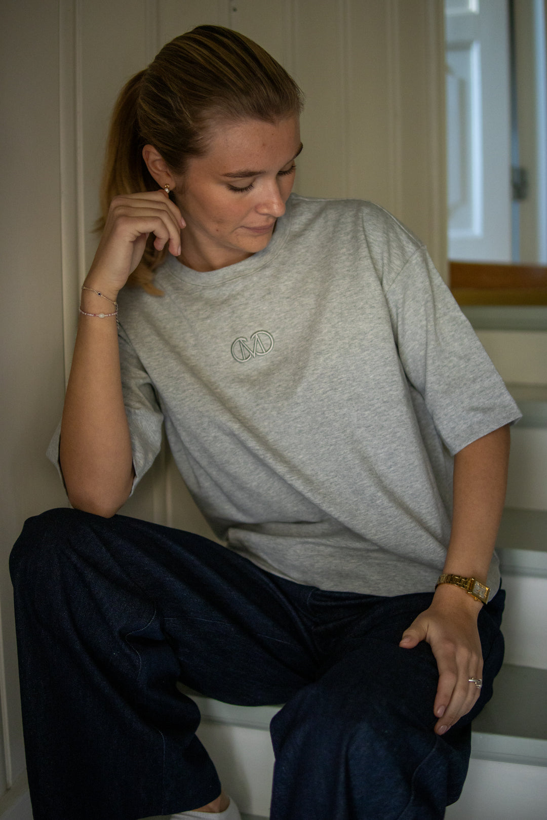 Muse-Tee - Light Grey Melange - Singlet, Topper & T-skjorter - Helt Dilla AS