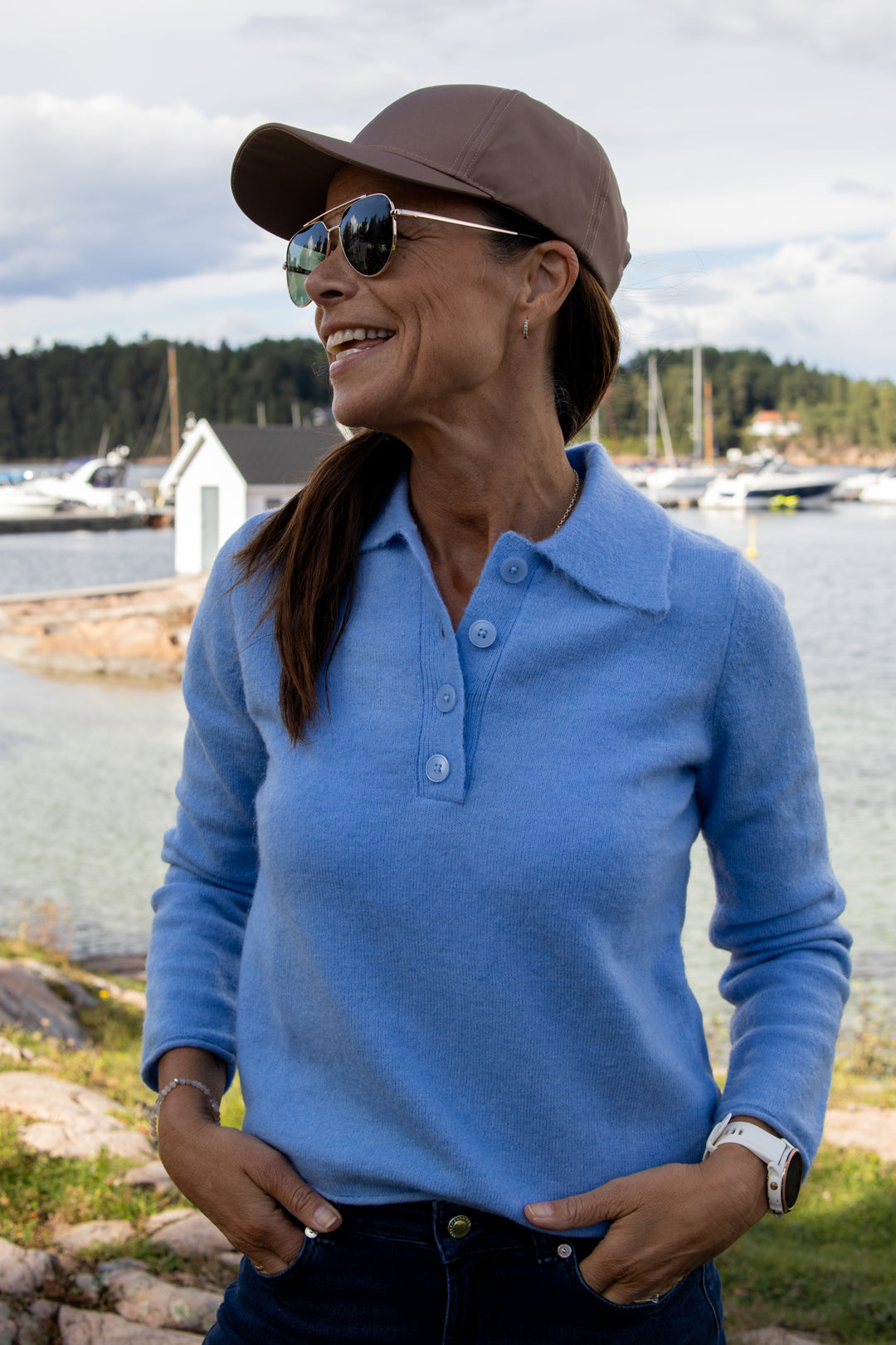 Silya genser - vista blue - Genser - Helt Dilla AS
