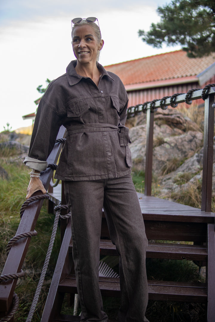 Drew Jacket Wash - Exclusive Brown Bourgogne - Yttertøy - Helt Dilla AS