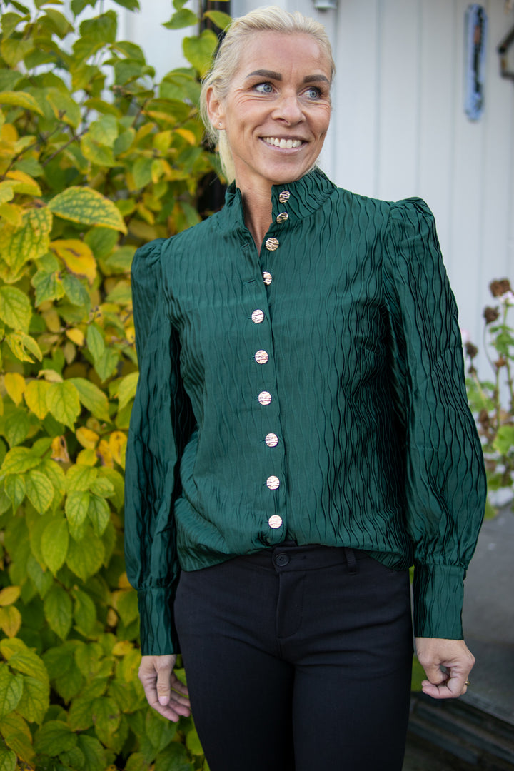 Ripple Skjorte - Grønn - Bluser - Helt Dilla AS