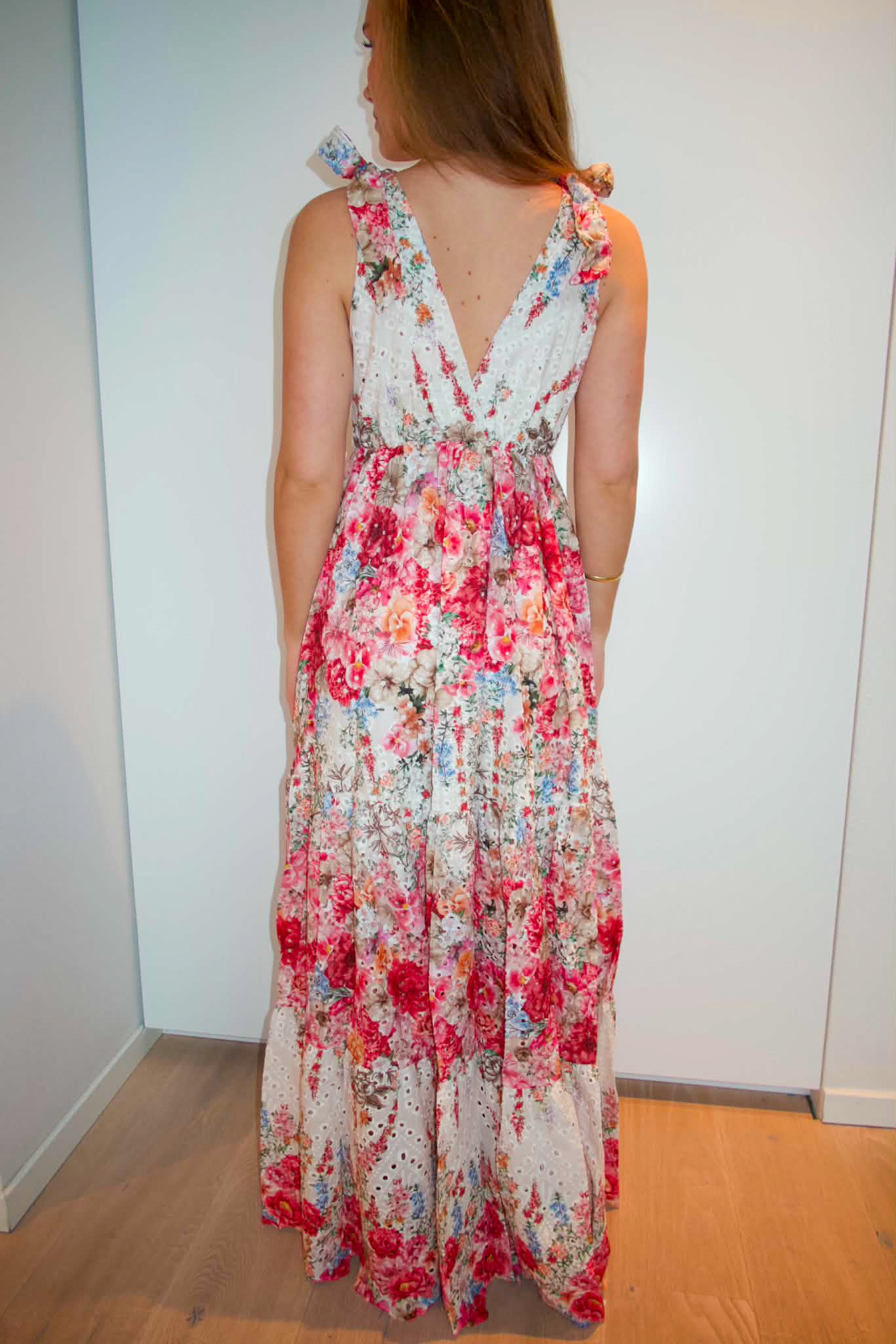 Strap Embroidery Dress Rose - Kjoler - Helt Dilla AS