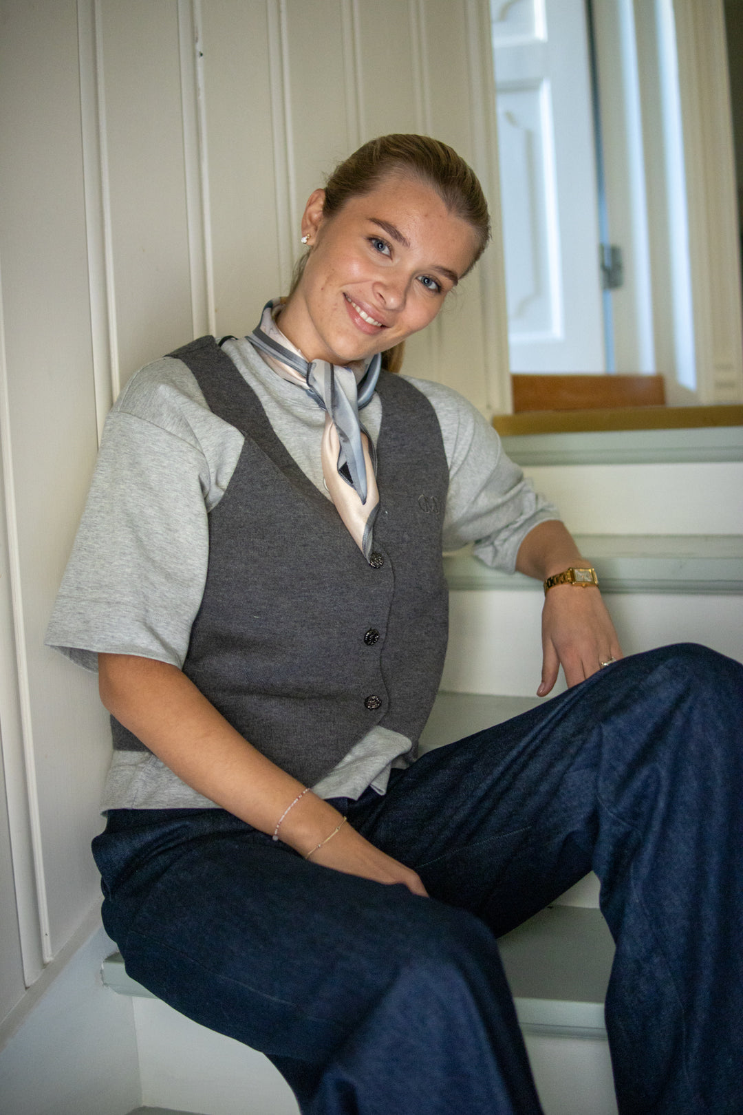 Zina Waistcoat - Dark Grey - Vest - Helt Dilla AS