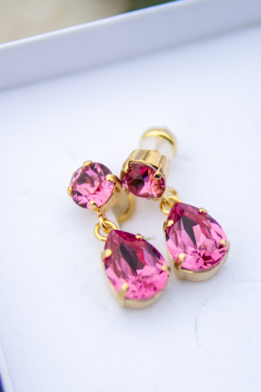 Mini Drop Earrings - Gold/ Rose - Tilbehør - Helt Dilla AS