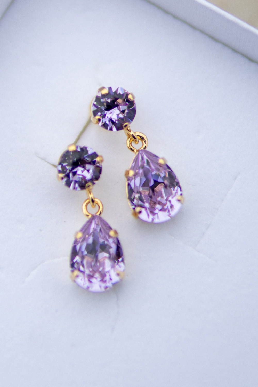 Mini Drop Earrings - violet - Tilbehør - Helt Dilla AS