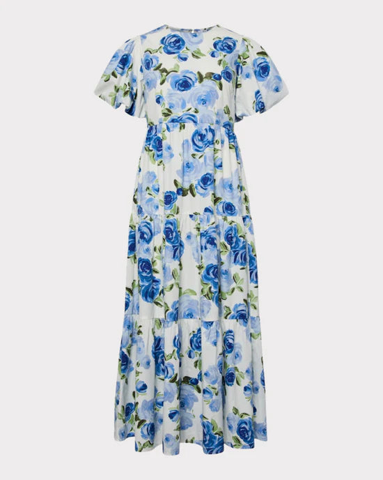 YasColea SS Ankle Dress - Star White / Emula - Kjoler - Helt Dilla AS