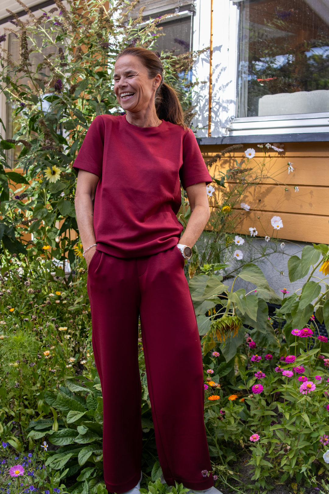Gincette pants - Cabernet - Bukser - Helt Dilla AS