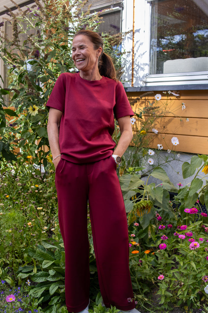 Gincette pants - Cabernet - Bukser - Helt Dilla AS