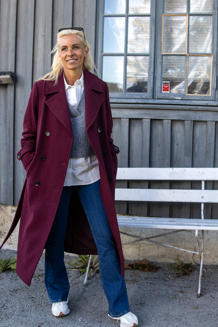 Synne kåpe- Tawny Port Melange - Yttertøy - Helt Dilla AS