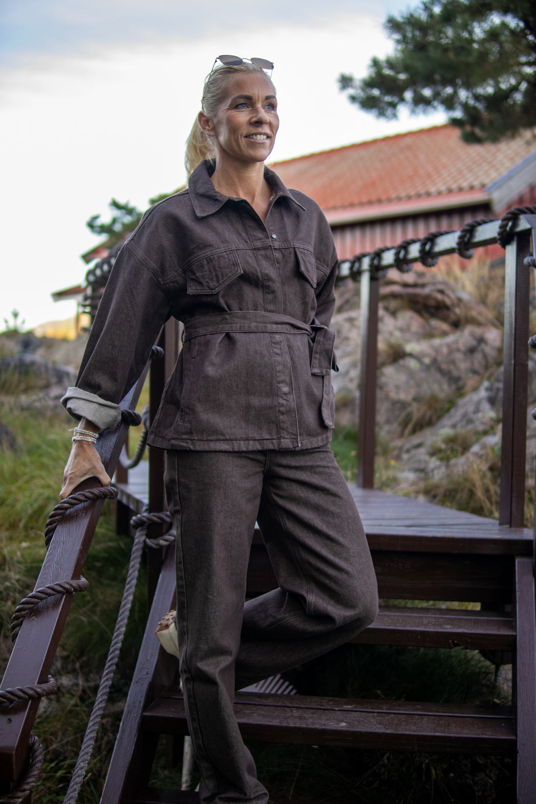 Drew Jacket Wash - Exclusive Brown Bourgogne - Yttertøy - Helt Dilla AS