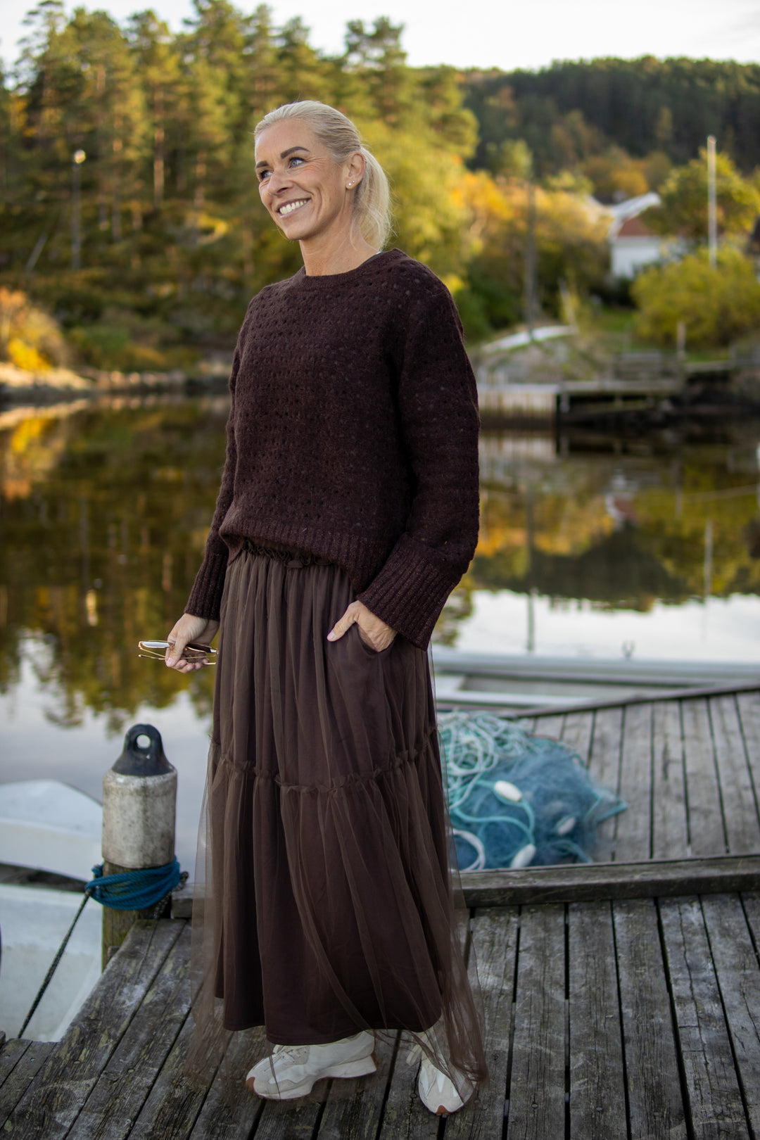 Hay Tyll Skjørt - Brun - Skjørt - Helt Dilla AS