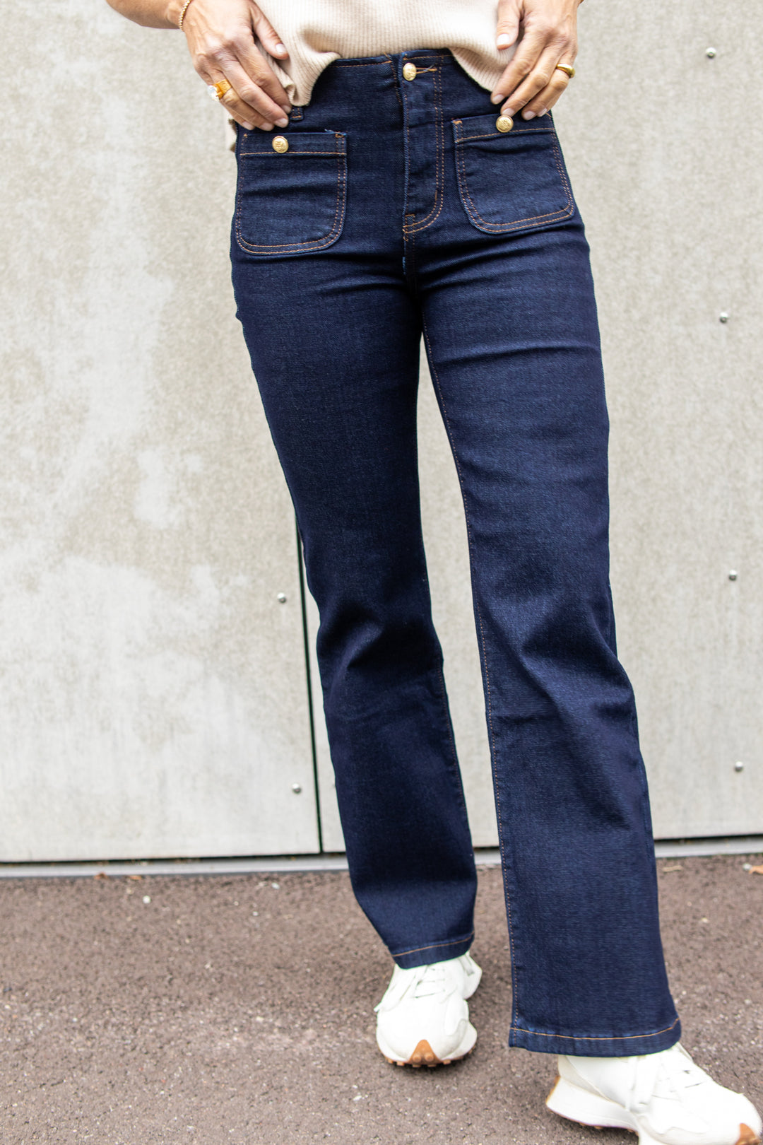 Miss Bon Jeans - mørk denim