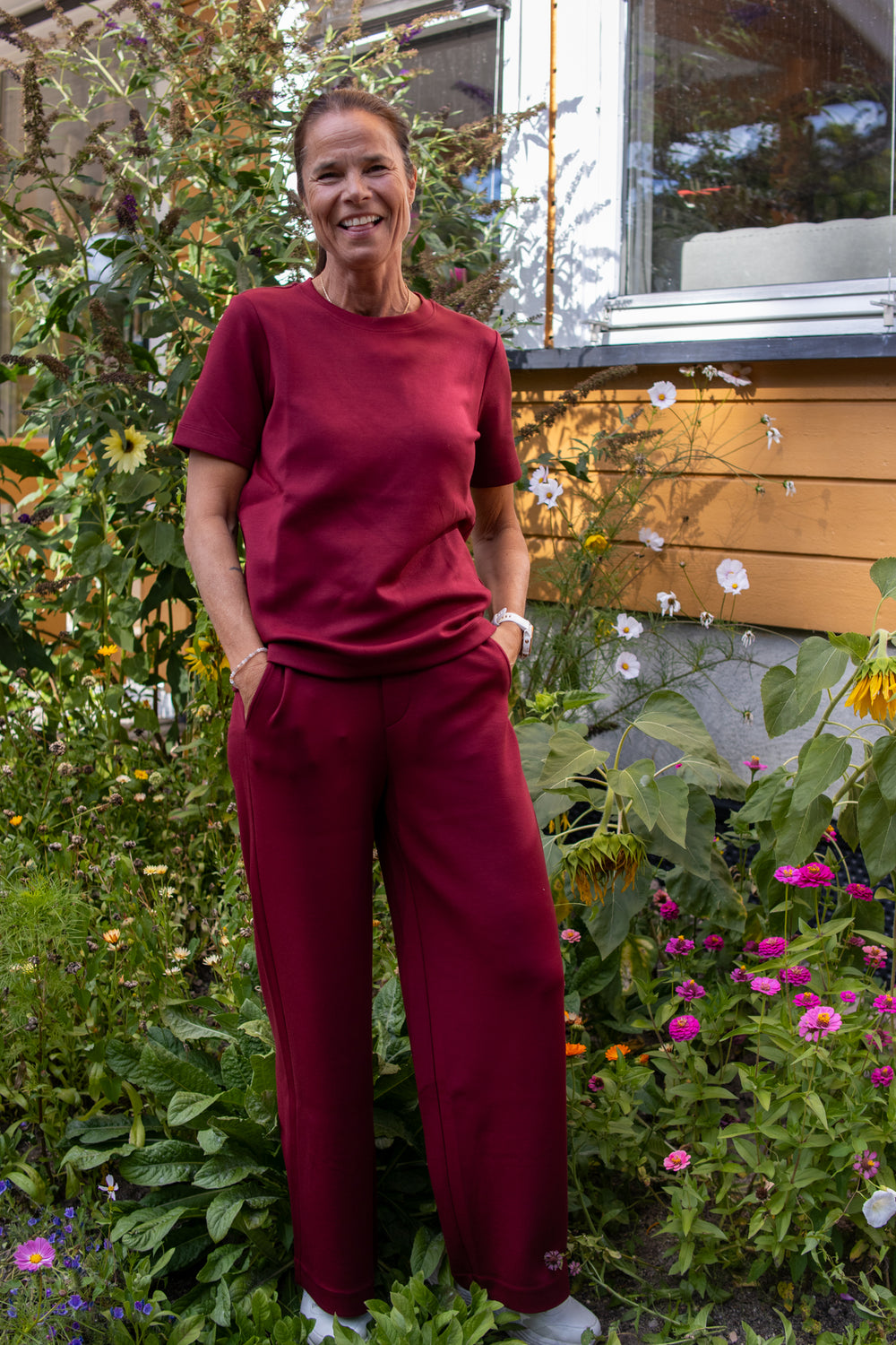 Gincette pants - Cabernet - Bukser - Helt Dilla AS