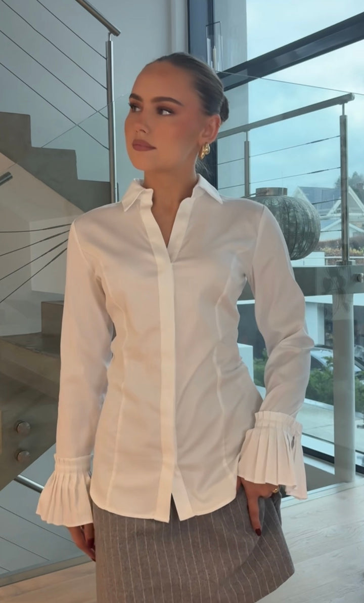 Isla Solid 130 skjorte - hvit - Skjorter - Helt Dilla AS