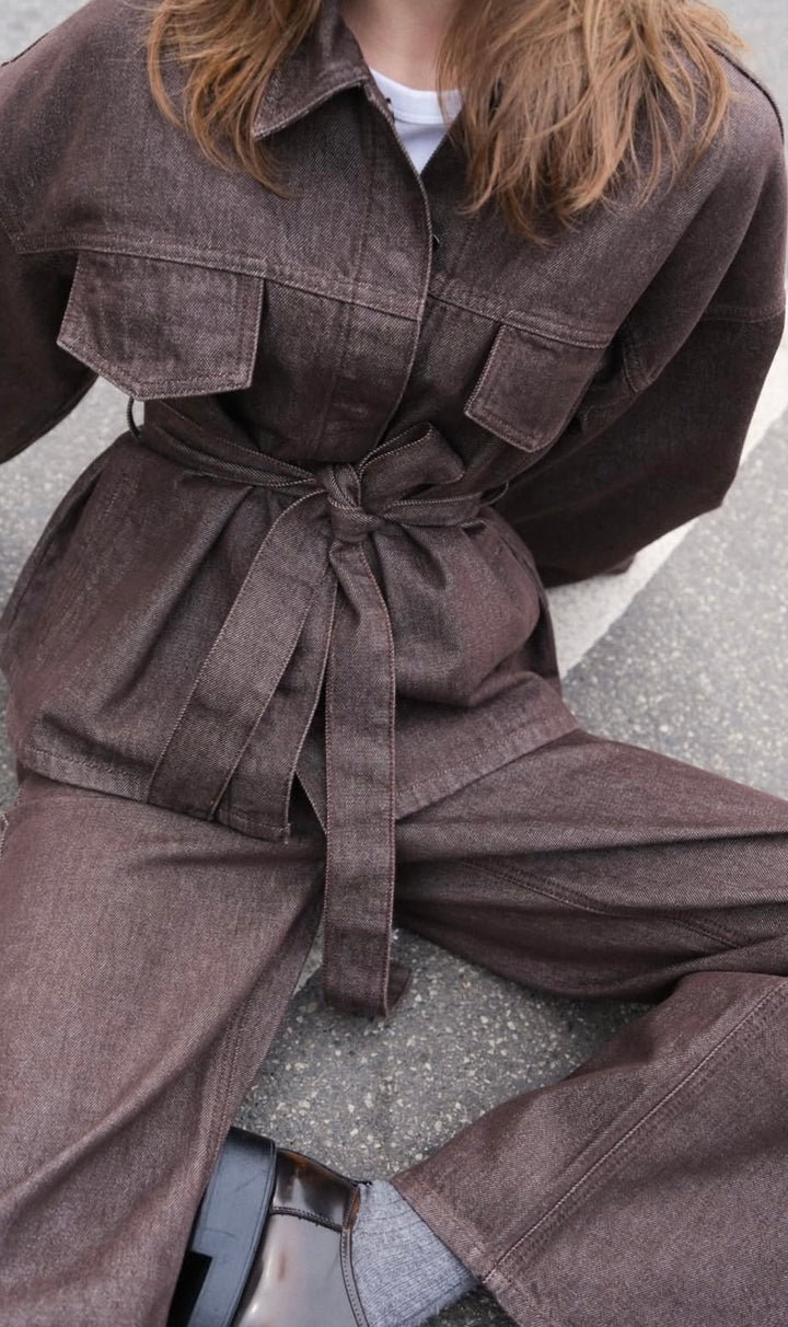 Drew Jacket Wash - Exclusive Brown Bourgogne - Yttertøy - Helt Dilla AS