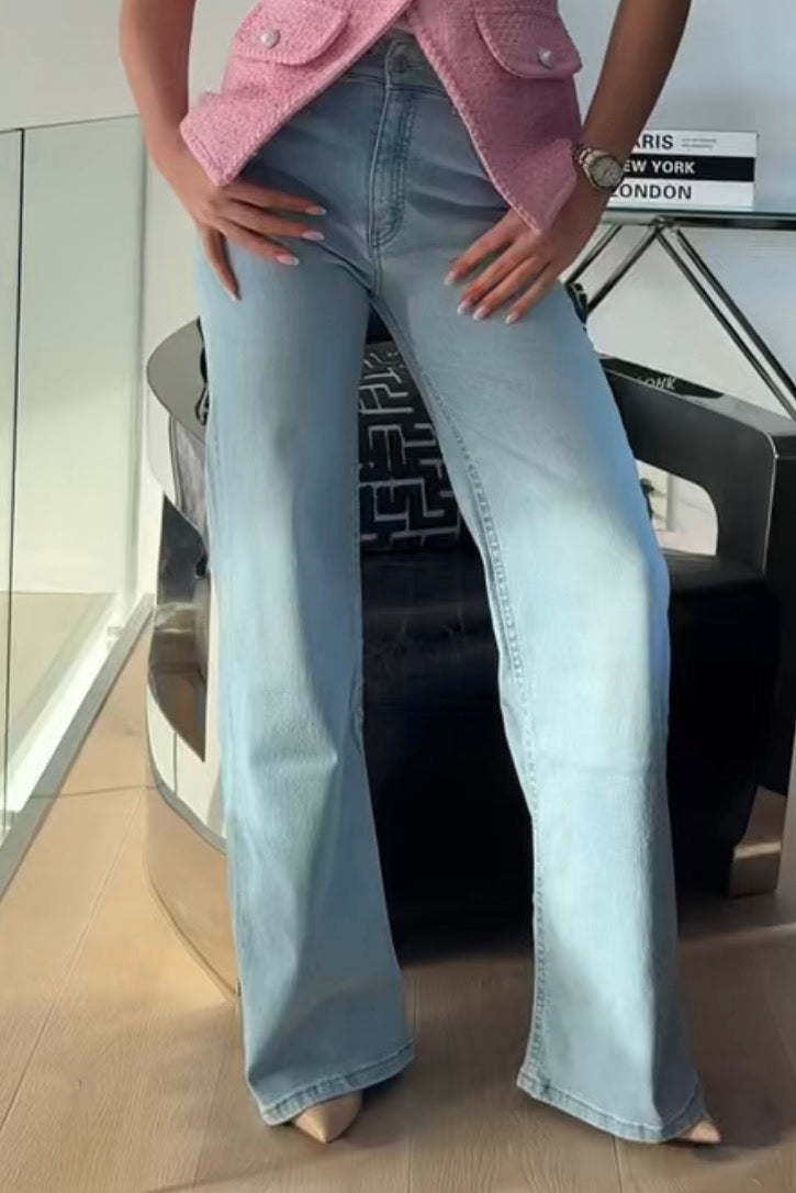 Palazzo  Hypersoft - Bleach - Jeans - Helt Dilla AS