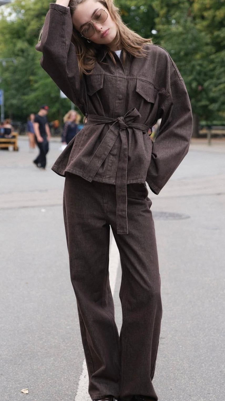 Drew Jacket Wash - Exclusive Brown Bourgogne - Yttertøy - Helt Dilla AS